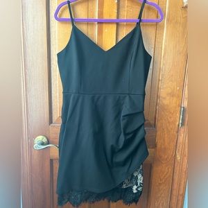 Lush Black Cocktail Dress